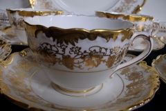 COALPORT HAZELTON WHITE- CUP & SAUCER  .....   https://www.jaapiesfinechinastore.com