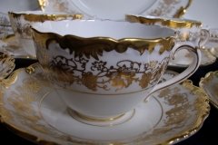 COALPORT HAZELTON WHITE- CUP & SAUCER  .....   http://jaapiesfinechinastore.com