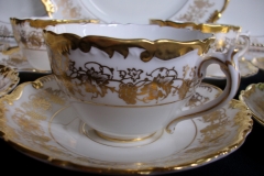 COALPORT HAZELTON WHITE- CUP & SAUCER  .....   https://www.jaapiesfinechinastore.com