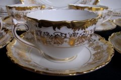COALPORT HAZELTON WHITE- CUP & SAUCER  .....   http://jaapiesfinechinastore.com