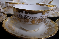 COALPORT HAZELTON WHITE- CUP & SAUCER  .....   https://www.jaapiesfinechinastore.com