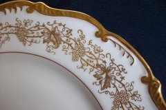 COALPORT HAZELTON WHITE- DINNER  PLATE  .....   http://jaapiesfinechinastore.com