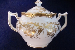 COALPORT KING'S PLATE-  COVERED SUGAR BOWL    ..... https://www.jaapiesfinechinastore.com