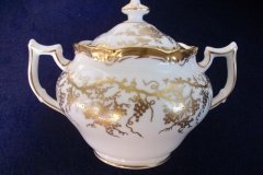 COALPORT KING'S PLATE-  COVERED SUGAR BOWL    ..... http://jaapiesfinechinastore.com