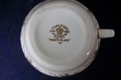 COALPORT KING'S PLATE-  CREAMER    ..... https://www.jaapiesfinechinastore.com