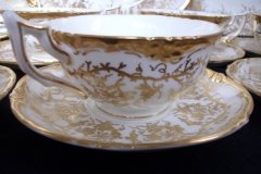 COALPORT KINGS'S PLATE- CUP & SAUCER  ..... http://jaapiesfinechinastore.com