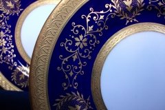 COALPORT LADY ANNE COBALT- BREAD & BUTTER PLATE  ..... http://jaapiesfinechinastore.com