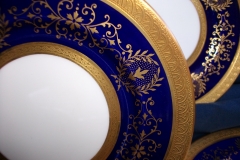 COALPORT LADY ANNE COBALT- BREAD & BUTTER PLATE  ..... https://www.jaapiesfinechinastore.com