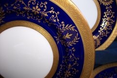 COALPORT LADY ANNE COBALT- BREAD & BUTTER PLATE  ..... http://jaapiesfinechinastore.com