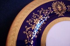COALPORT LADY ANNE COBALT- BREAD & BUTTER PLATE  ..... http://jaapiesfinechinastore.com