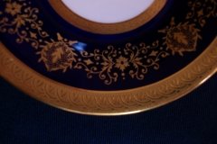 COALPORT LADY ANNE COBALT-  CUP & SAUCER  ..... http://jaapiesfinechinastore.com