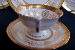 COALPORT LADY ANNE WHITE- CUP & SAUCER   ..... https://www.jaapiesfinechinastore.com