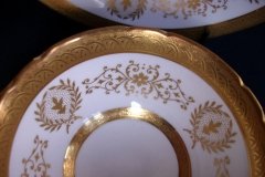 COALPORT LADY ANNE WHITE- CUP & SAUCER   ..... http://jaapiesfinechinastore.com