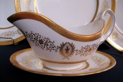 COALPORT LADY ANNE WHITE- GRAVY BOAT & UNDERPLATE   ..... https://www.jaapiesfinechinastore.com