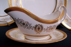 COALPORT LADY ANNE WHITE- GRAVY BOAT & UNDERPLATE   ..... http://jaapiesfinechinastore.com