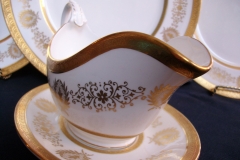 COALPORT LADY ANNE WHITE- GRAVY BOAT & UNDERPLATE   ..... https://www.jaapiesfinechinastore.com