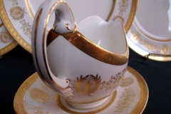 COALPORT LADY ANNE WHITE- GRAVY BOAT & UNDERPLATE   ..... https://www.jaapiesfinechinastore.com