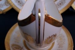 COALPORT LADY ANNE WHITE- GRAVY BOAT & UNDERPLATE   ..... http://jaapiesfinechinastore.com