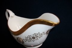 COALPORT LADY ANNE WHITE- GRAVY BOAT & UNDERPLATE   ..... http://jaapiesfinechinastore.com