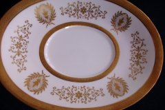 COALPORT LADY ANNE WHITE- GRAVY BOAT & UNDERPLATE   ..... http://jaapiesfinechinastore.com