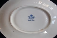 COALPORT LADY ANNE WHITE- GRAVY BOAT & UNDERPLATE   ..... http://jaapiesfinechinastore.com