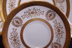 COALPORT LADY ANNE WHITE- SAUCER for TEA CUP   ..... http://jaapiesfinechinastore.com