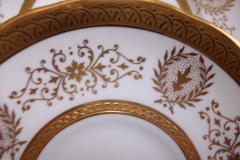 COALPORT LADY ANNE WHITE- SAUCER for TEA CUP   ..... https://www.jaapiesfinechinastore.com