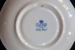 COALPORT LADY ANNE WHITE- SAUCER for TEA CUP   ..... http://jaapiesfinechinastore.com