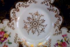 COALPORT PANEL COBALT Y2480 GOLD CENTER- TEA CUP & SAUCER   .....   https://www.jaapiesfinechinastore.com