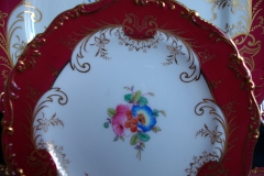 COALPORT SANDRINGHAM MAROON BREAD and BUTTER PLATE