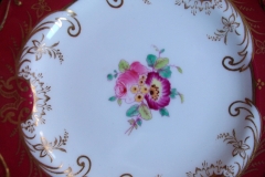 COALPORT SANDRINGHAM MAROON BREAD and BUTTER PLATE