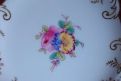 COALPORT SANDRINGHAM MAROON BREAD and BUTTER PLATE