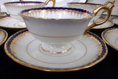 COALPORT SPEARPOINT COBALT 3991A- CUP & SAUCER   .....   https://www.jaapiesfinechinastore.com