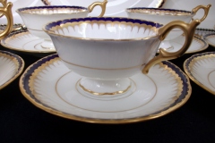 COALPORT SPEARPOINT COBALT 3991A- CUP & SAUCER   .....   https://www.jaapiesfinechinastore.com