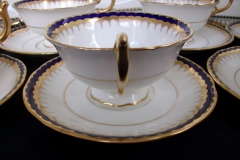 COALPORT SPEARPOINT COBALT 3991A- CUP & SAUCER   .....   https://www.jaapiesfinechinastore.com