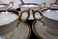 COALPORT SPEARPOINT COBALT 3991A- CUP & SAUCER   .....   https://www.jaapiesfinechinastore.com