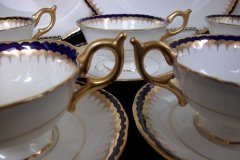 COALPORT SPEARPOINT COBALT 3991A- CUP & SAUCER   .....   http://jaapiesfinechinastore.com