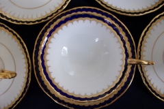 COALPORT SPEARPOINT COBALT 3991A- CUP & SAUCER   .....   https://www.jaapiesfinechinastore.com