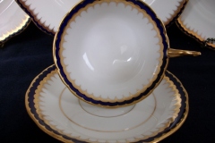 COALPORT SPEARPOINT COBALT 3991A- CUP & SAUCER   .....   https://www.jaapiesfinechinastore.com