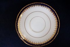 COALPORT SPEARPOINT COBALT 3991A- CUP & SAUCER   .....   http://jaapiesfinechinastore.com