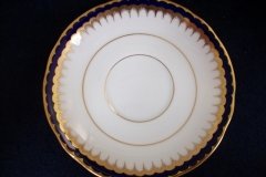 COALPORT SPEARPOINT COBALT 3991A- CUP & SAUCER   .....   http://jaapiesfinechinastore.com