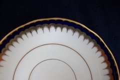 COALPORT SPEARPOINT COBALT 3991A- CUP & SAUCER   .....   http://jaapiesfinechinastore.com