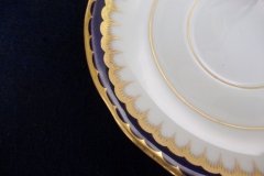 COALPORT SPEARPOINT COBALT 3991A- CUP & SAUCER   .....   http://jaapiesfinechinastore.com