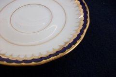 COALPORT SPEARPOINT COBALT 3991A- CUP & SAUCER   .....   http://jaapiesfinechinastore.com