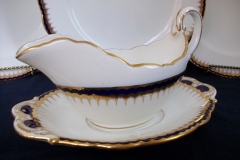 COALPORT SPEARPOINT 850- GRAVY BOAT & UNDERPLATE   .....   https://www.jaapiesfinechinastore.com