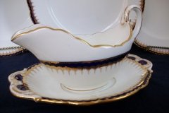 COALPORT SPEARPOINT 850- GRAVY BOAT & UNDERPLATE   .....   http://jaapiesfinechinastore.com