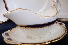 COALPORT SPEARPOINT 850- GRAVY BOAT & UNDERPLATE   .....   http://jaapiesfinechinastore.com