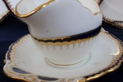 COALPORT SPEARPOINT 850- GRAVY BOAT & UNDERPLATE   .....   http://jaapiesfinechinastore.com
