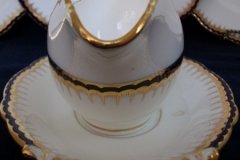 COALPORT SPEARPOINT 850- GRAVY BOAT & UNDERPLATE   .....   http://jaapiesfinechinastore.com