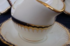COALPORT SPEARPOINT 850- GRAVY BOAT & UNDERPLATE   .....   http://jaapiesfinechinastore.com